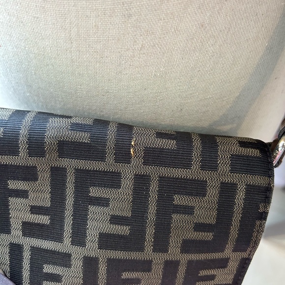 Fendi small zucca canvas artic crossbody brown fabric - Picture 7 of 12